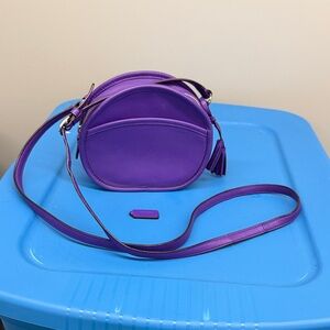 Coach Legacy Leather Canteen  Crossbody Bag in Purple